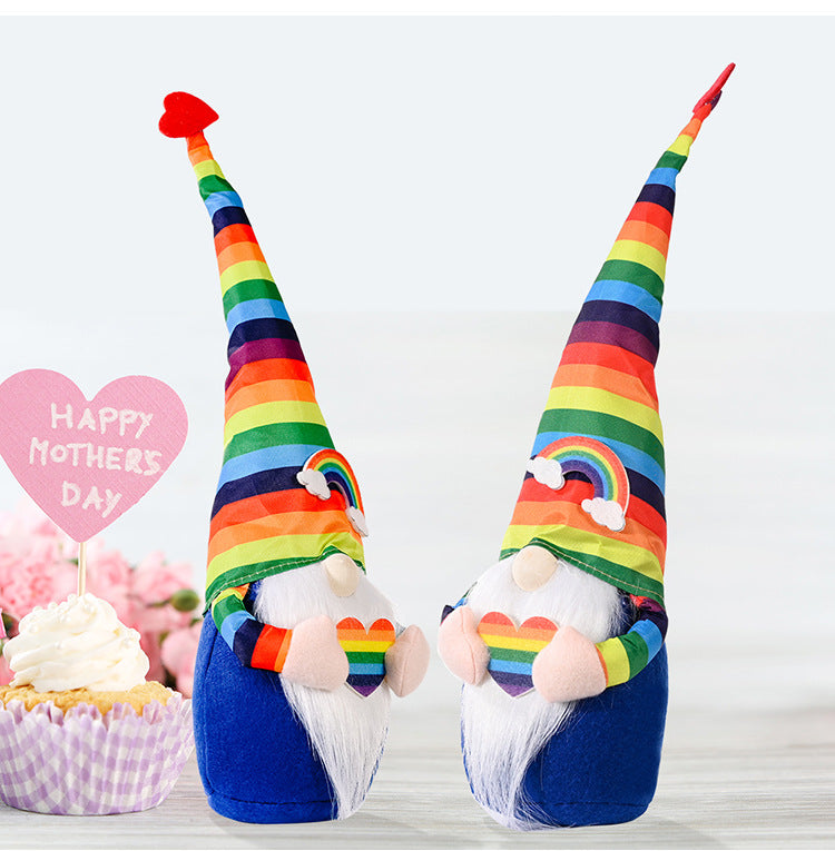 Rainbow Doll Faceless Doll