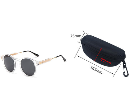 Men's And Women's Retro Sunglasses Round Sun Glasses
