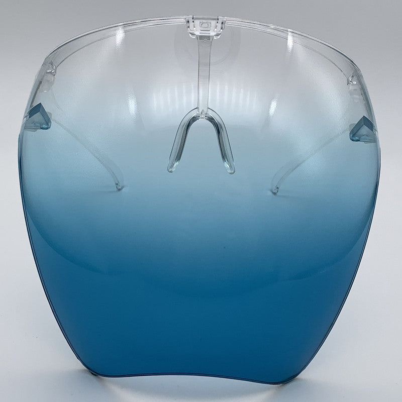 Face Screen Anti-droplet Anti-fog Windproof Eye Protection Dustproof Lampblack Mask Transparent Full Face Head Cover