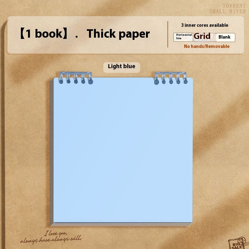 Simple Flip Up Detachable Chip Notebook