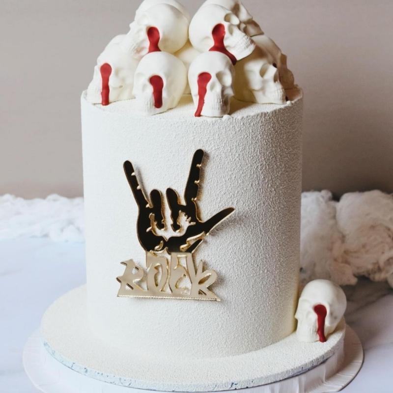 Creative Acrylic Rock Cake Decoration Ornament