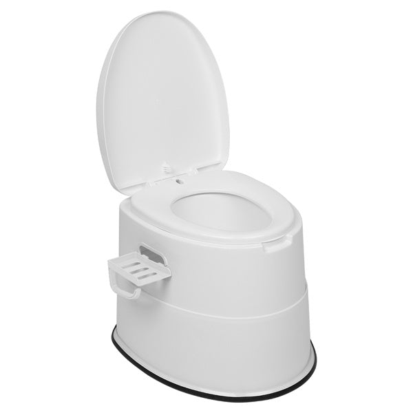 White Outdoor Toilet With Anti Slip Pad