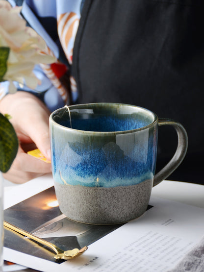 Japanese Creative Ceramic Mug Kiln Turned Beach Mug