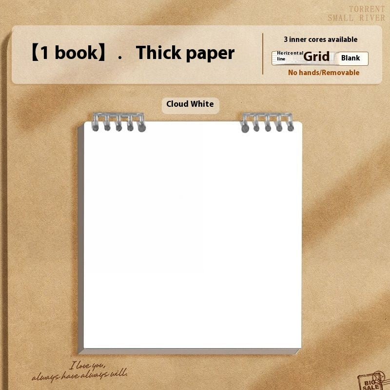 Simple Flip Up Detachable Chip Notebook