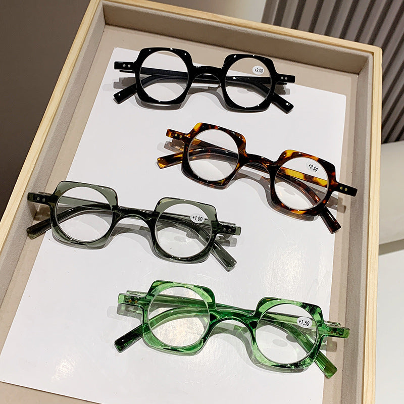 Anti-blue Light Retro Frame Presbyopic Glasses Men Old Reading Glasses