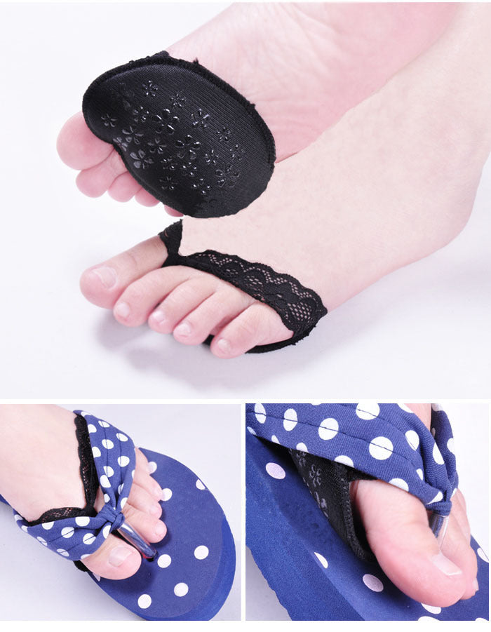 Thickened Super Soft Forefoot Pad High-heeled Shoe Insoles Invisible Foot Cushions