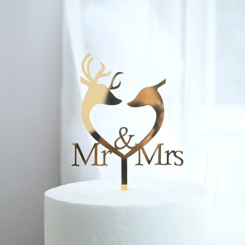 Love Wedding Proposal Acrylic Cake Insertion