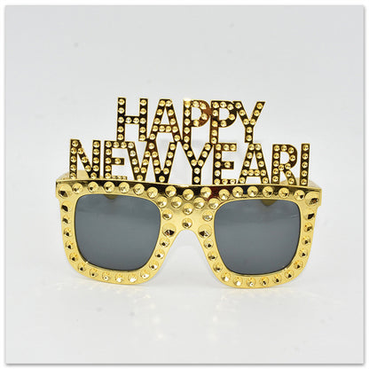 HAPPY NEW YEAR Funny Glasses NEW YEAR Party Glasses