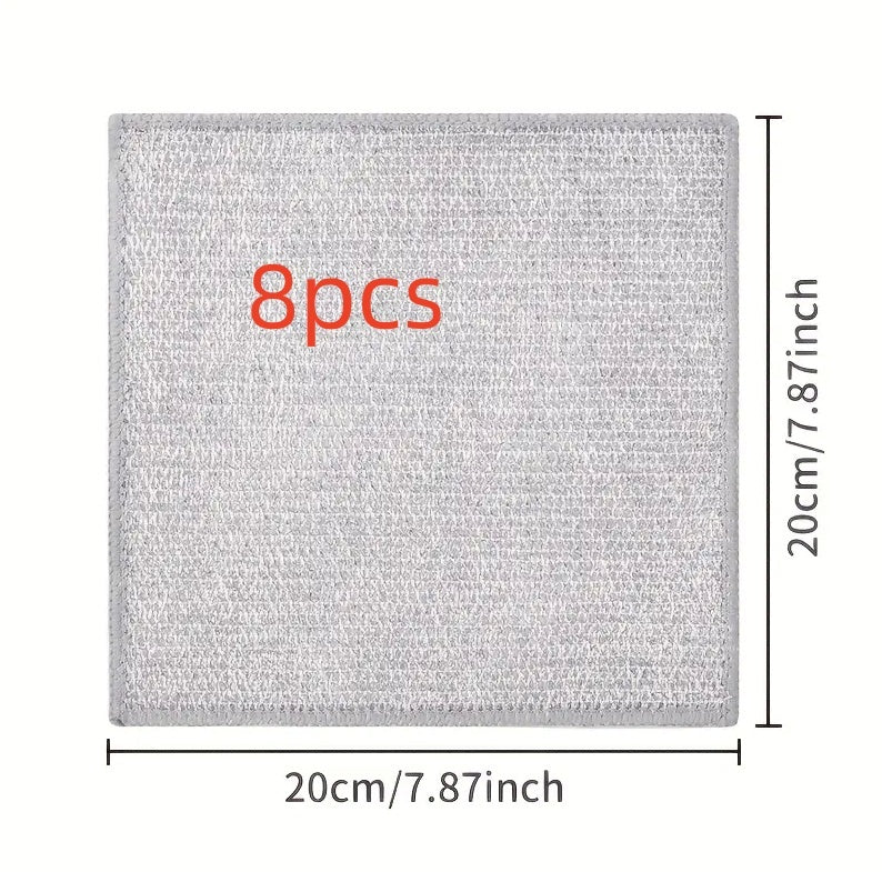 Double-sided Kitchen Oilproof Double-layer Cleaning Scouring Pad