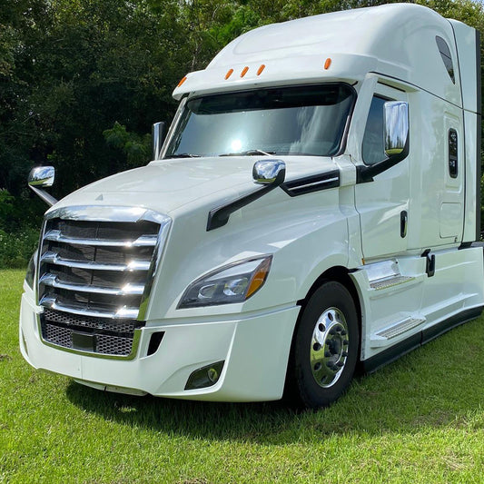 Chrome Hood Mirrors Compatible With New Freightliner Cascadia 2018-2021 Passenger Side