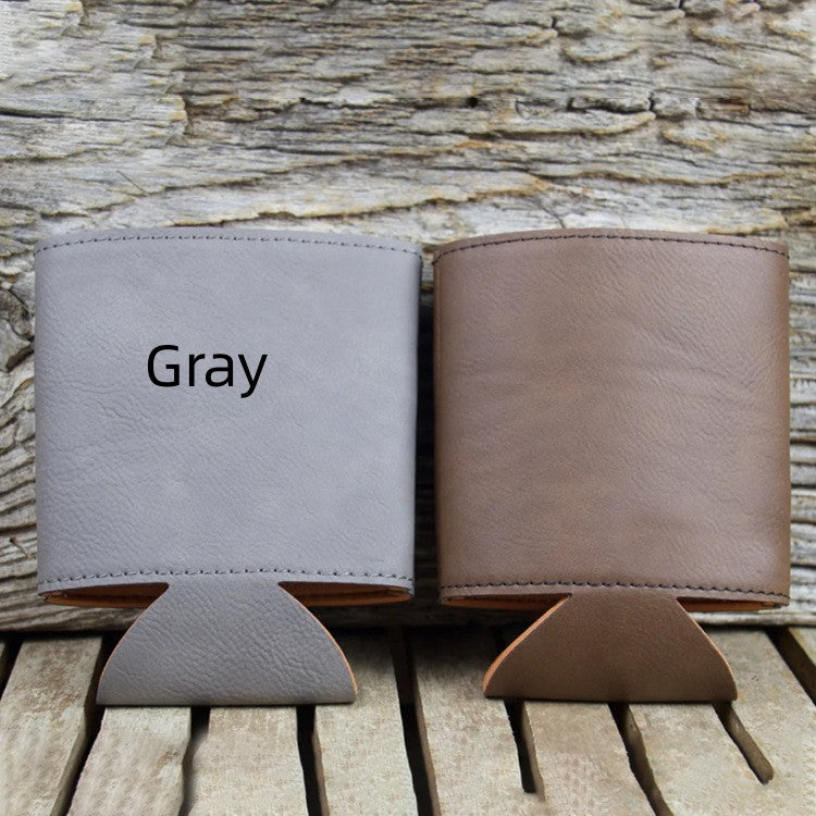 Beer Bottle Set Leather Beer Mug Sleeve