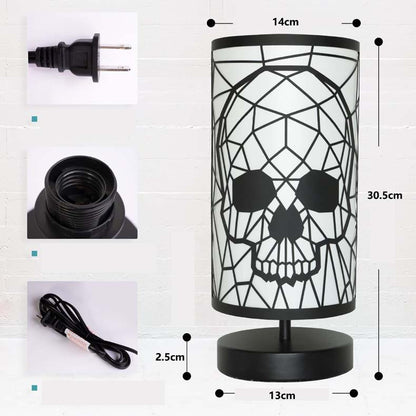Halloween Skull Decoration Festive Atmosphere USB Iron Table Lamp