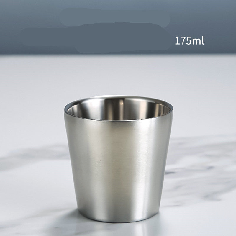 Stainless Steel Double Beer Mug Korean Style