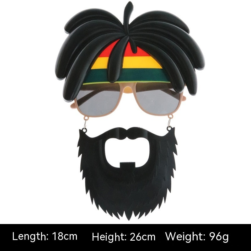 Halloween Glasses Beard Ball Party Funny Props Skull Pirate Navy Ghost Festival Dance Party Decoration