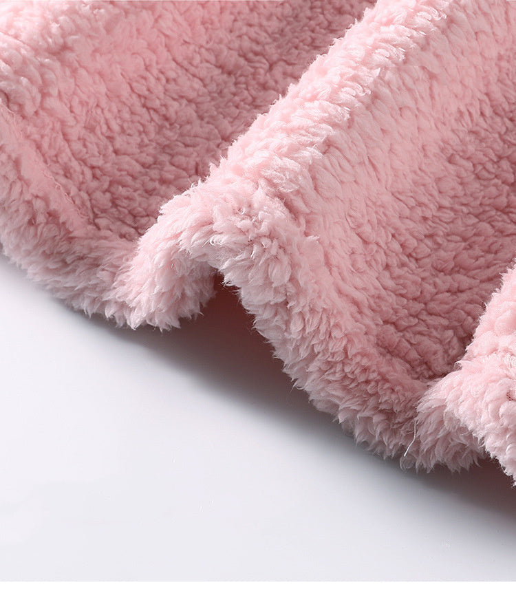Women's Winter Long Plush Bathrobe Homewear