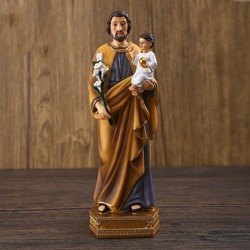 Saint Joseph Statue Decoration Religious Interior Table Decoration