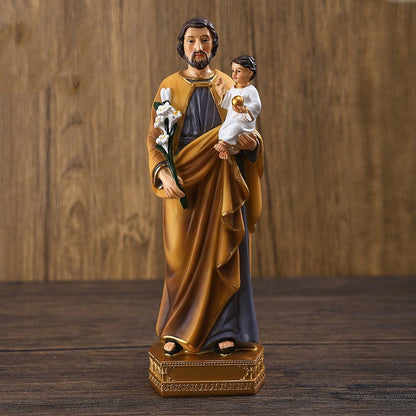 Saint Joseph Statue Decoration Religious Interior Table Decoration