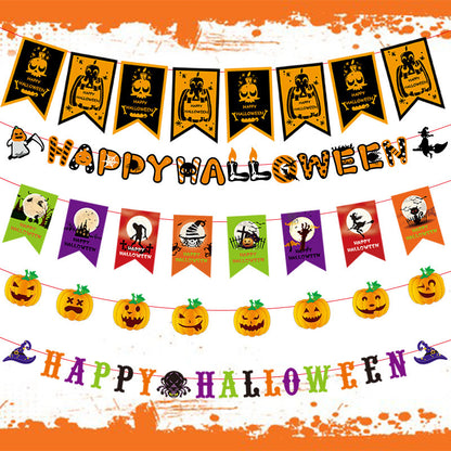 Decoration Halloween Arrangement Party Bar KTV Pull Ghost Festival Bunting Flags