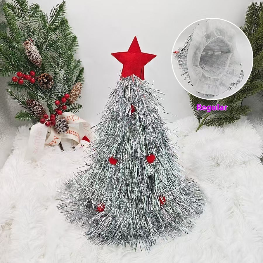 Christmas Tree Hat Decoration Photo Carnival Party Performance Festival Props