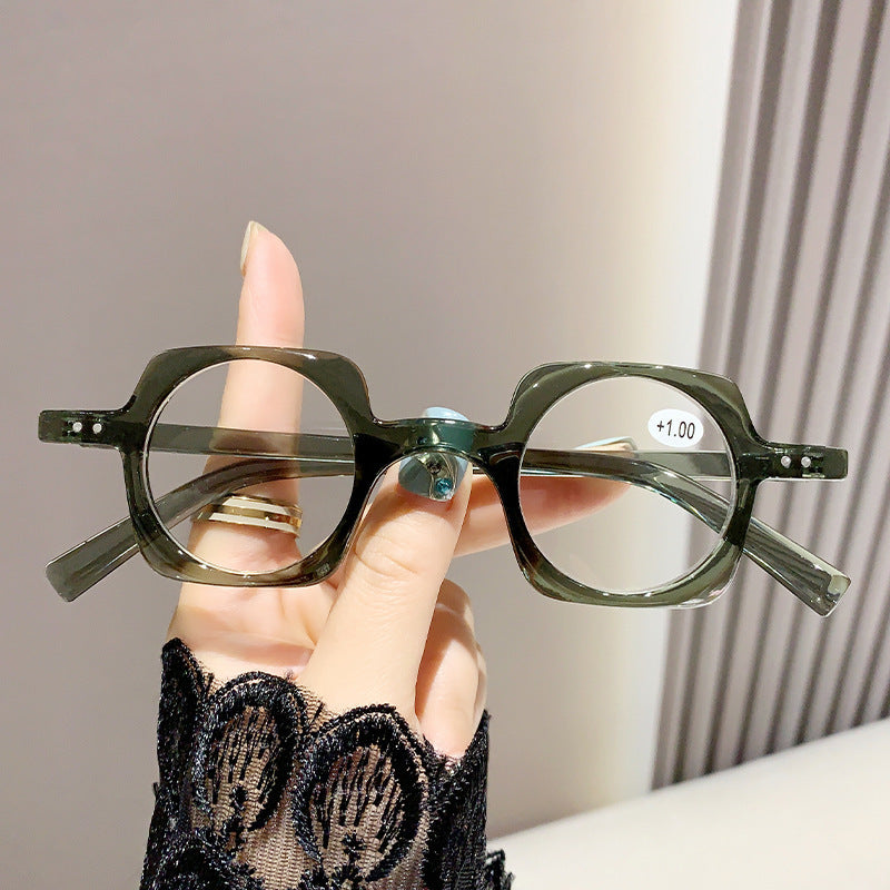 Anti-blue Light Retro Frame Presbyopic Glasses Men Old Reading Glasses