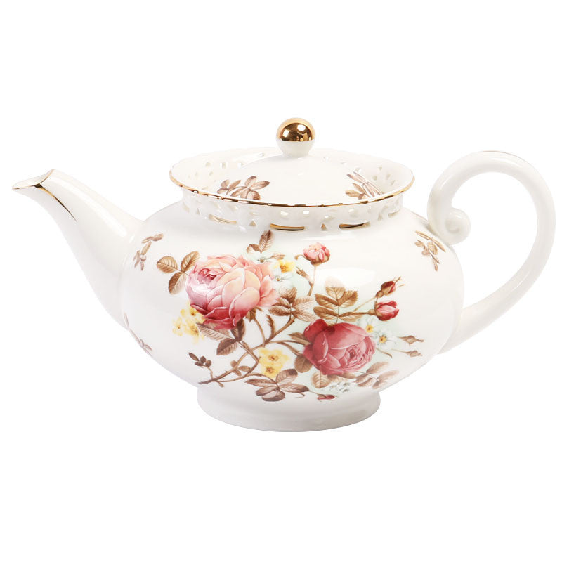 European Style Floral Coffee Cup Set Cup And Saucer Ceramic