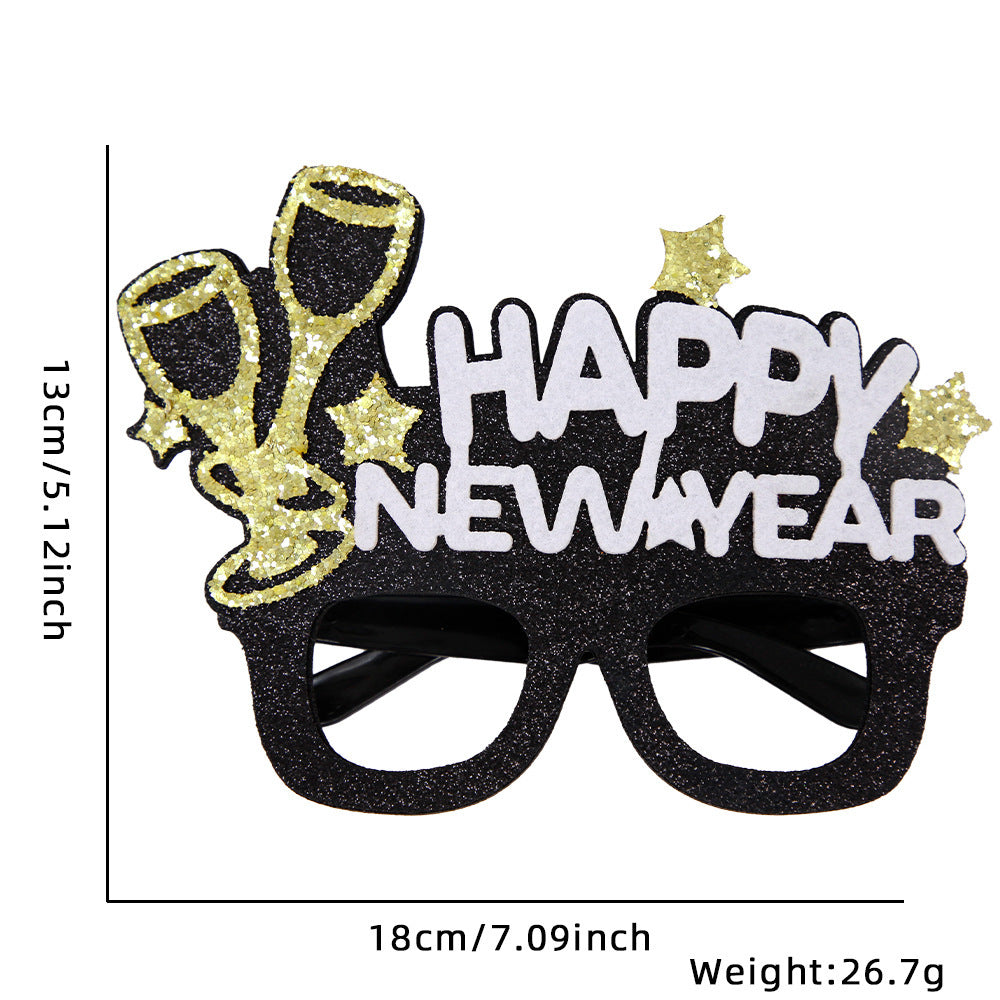 New Year Party Decoration Glasses Party Photo Props