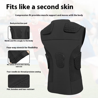 Anti-collision Basketball Vest Sports Tight Breathable Quick-dry Vest