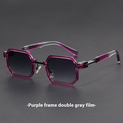 Retro Polygon Exquisite Sun Glasses Women