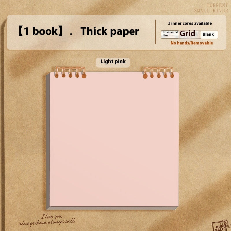 Simple Flip Up Detachable Chip Notebook