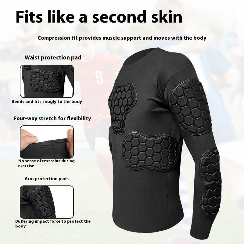 Goalkeeper Anti-collision Clothing Armour Long-sleeved Sportswear