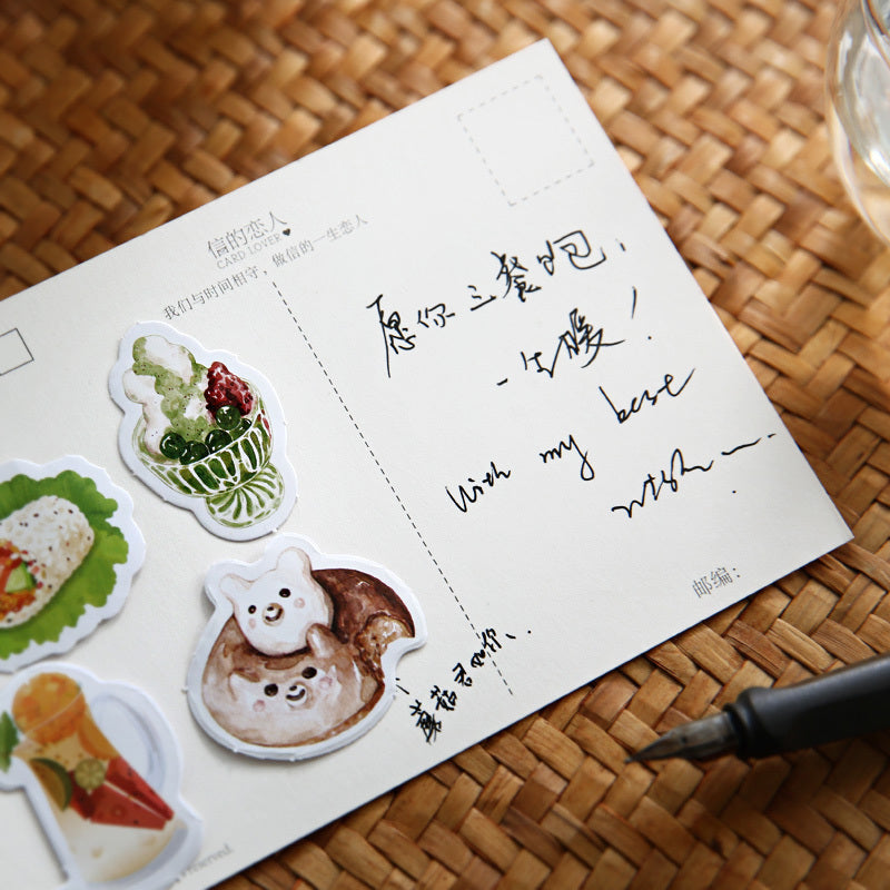 Three Meals A Day Creative Hand Account Diary DIY Decoration Kitchen Food