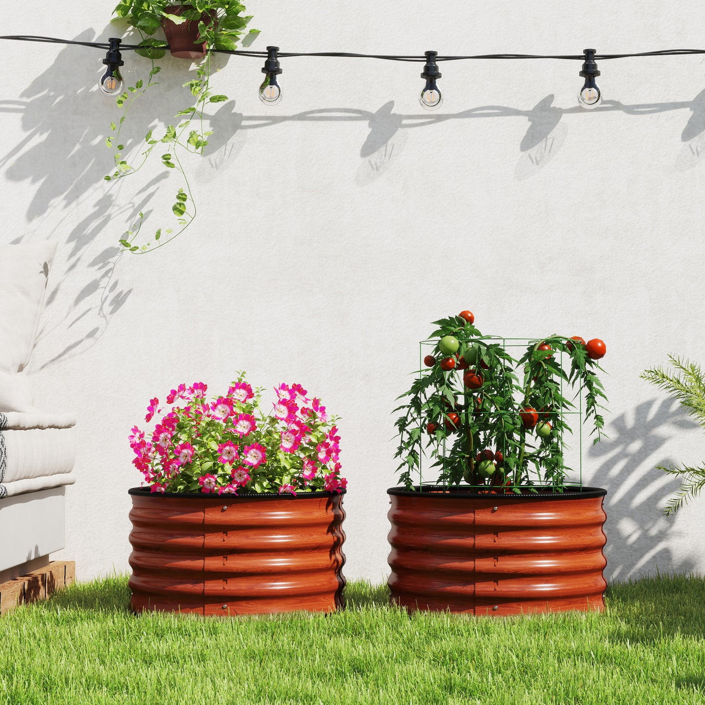 Set of 2 Raised Garden Bed