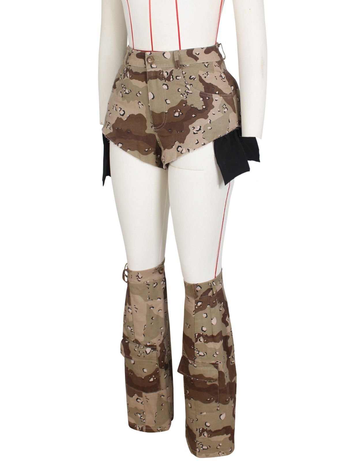 Women's Camouflage Hot Pants Three-piece Set