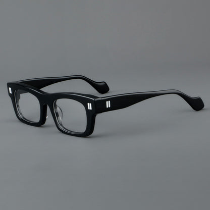 Thick Plate Glasses Patchwork Retro Frame