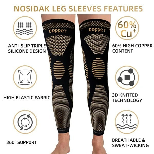 Full Leg Sleeves Long Compression Leg Sleeve Knee Sleeves Protect Leg