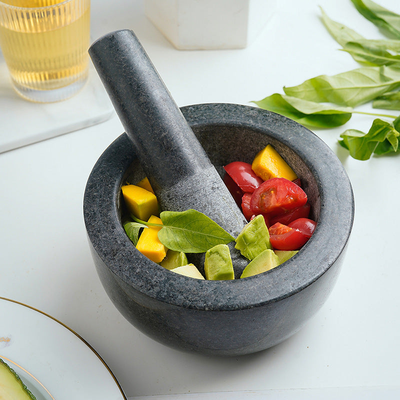 Stone Mortar Vintage Marble Kitchen Home Grinder