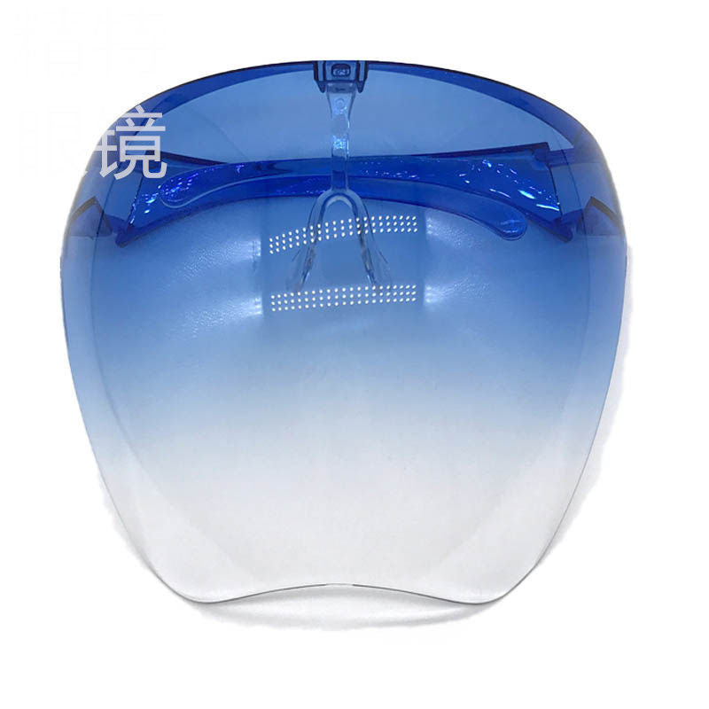 Face Screen Anti-droplet Anti-fog Windproof Eye Protection Dustproof Lampblack Mask Transparent Full Face Head Cover
