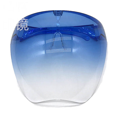 Face Screen Anti-droplet Anti-fog Windproof Eye Protection Dustproof Lampblack Mask Transparent Full Face Head Cover