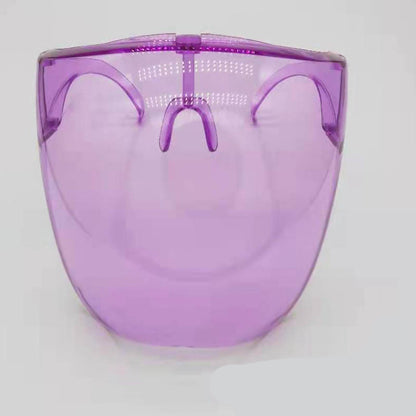 Face Screen Anti-droplet Anti-fog Windproof Eye Protection Dustproof Lampblack Mask Transparent Full Face Head Cover
