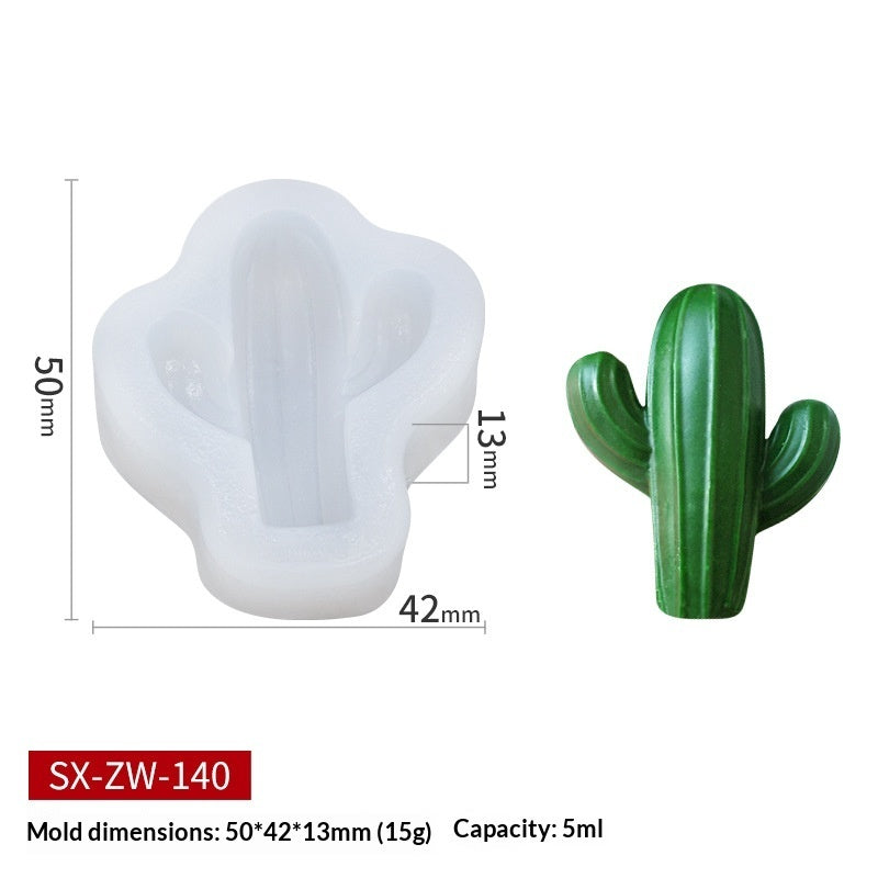 3D Succulent Silicone Candle Mold Cupcake Mold