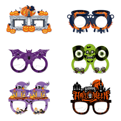Halloween Paper Glasses Scene Decoration Funny