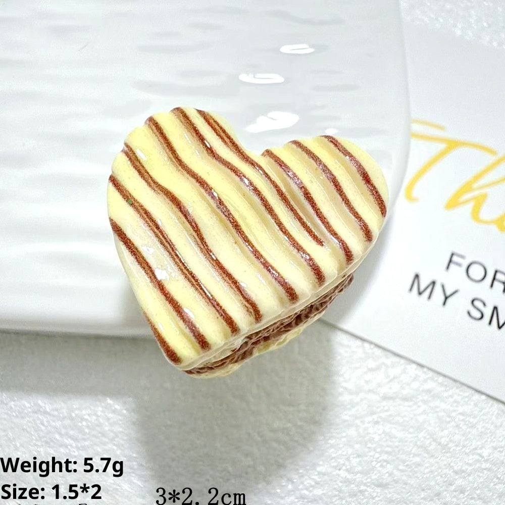 Resin Trinkets With Chocolate-filled Simulation Food Toys