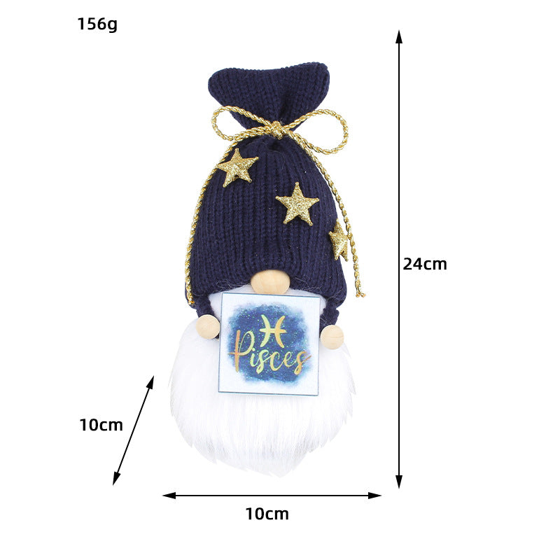 DIY Twelve Constellation Doll Ornaments Knitted Doll