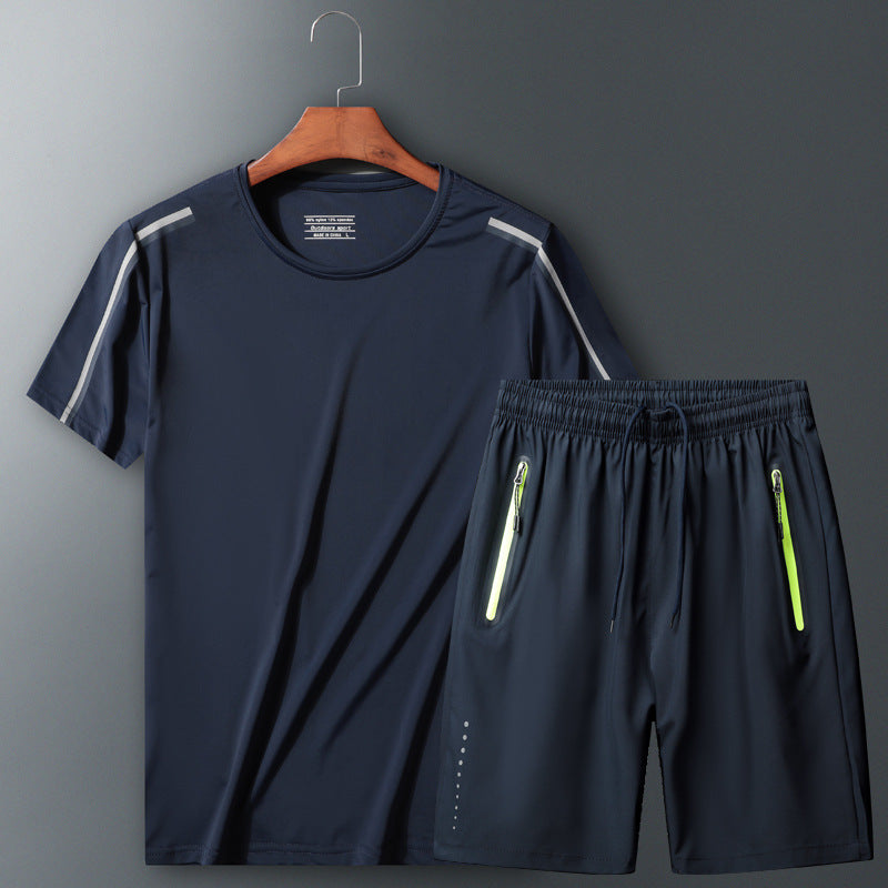 Leisure Sports Breathable And Quick-drying Two-piece Sportswear Suit