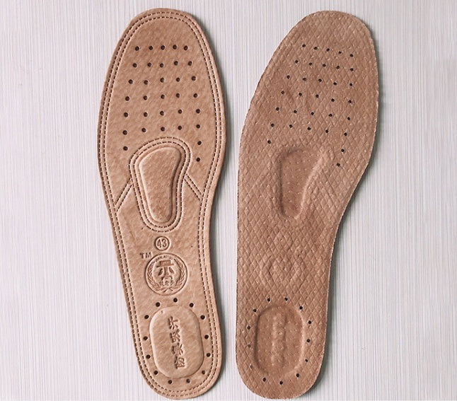 Men's And Women's Leather Sweat-absorbent And Breathable Leather Insoles, Manufacturers Wholesale Insoles, Deodorant Thickened Insoles