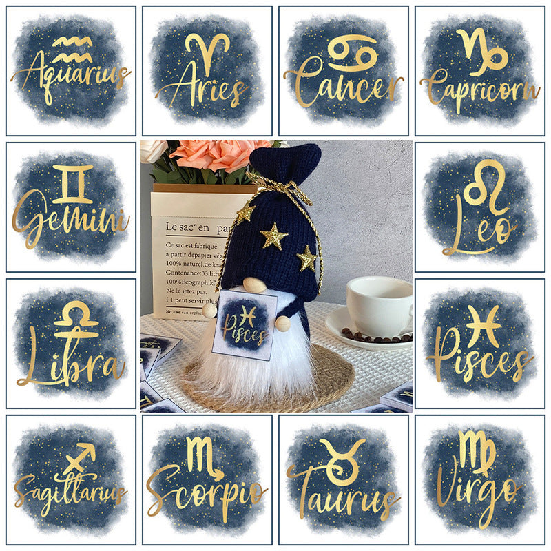DIY Twelve Constellation Doll Ornaments Knitted Doll