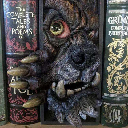 Book Decoration Resin Sculpture Devil's Hand Bookmark Halloween Gift