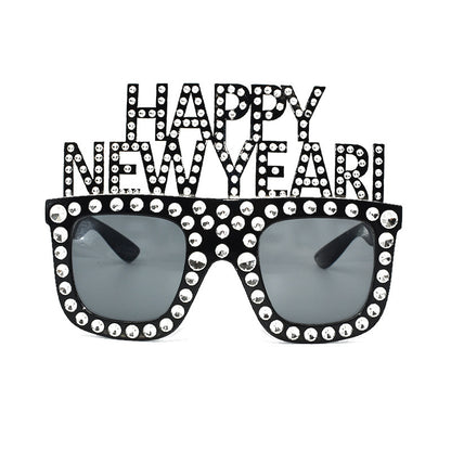 HAPPY NEW YEAR Funny Glasses NEW YEAR Party Glasses
