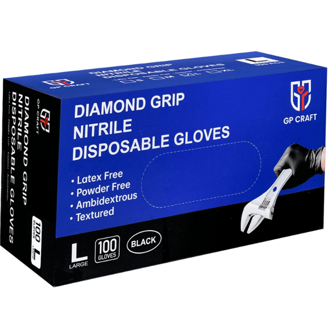 Thick Anti Slip Ding Qing Gloves GP66 Black