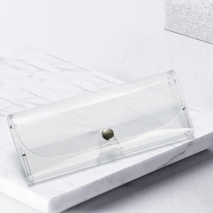 Transparent clip glasses case